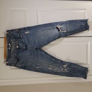 Zara Distressed Crop Skinny Jean
